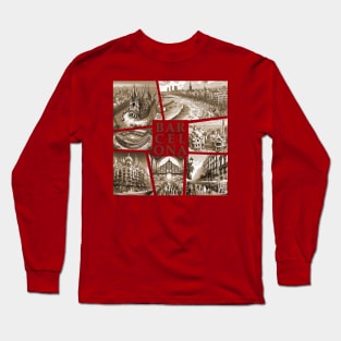 SPANISH CITY - BARCELONA - TRAVEL -2 Long Sleeve T-Shirt